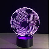 3D светильник Мяч, Hеобычный подарок мужчине на день рождения, прикольный подарок мужчине, фото 3