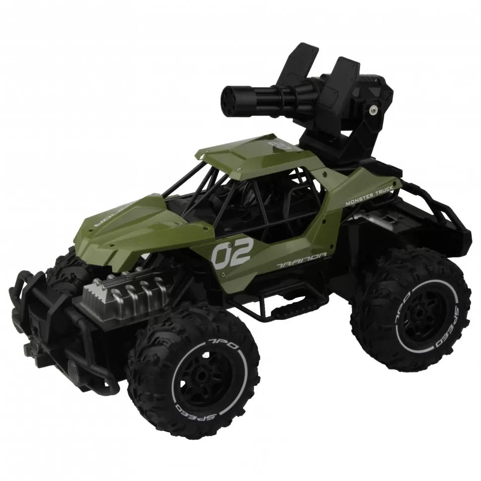 

Игрвшечный джип на радиоуправлении SL-244A с игрушечным пулеметом (Green)