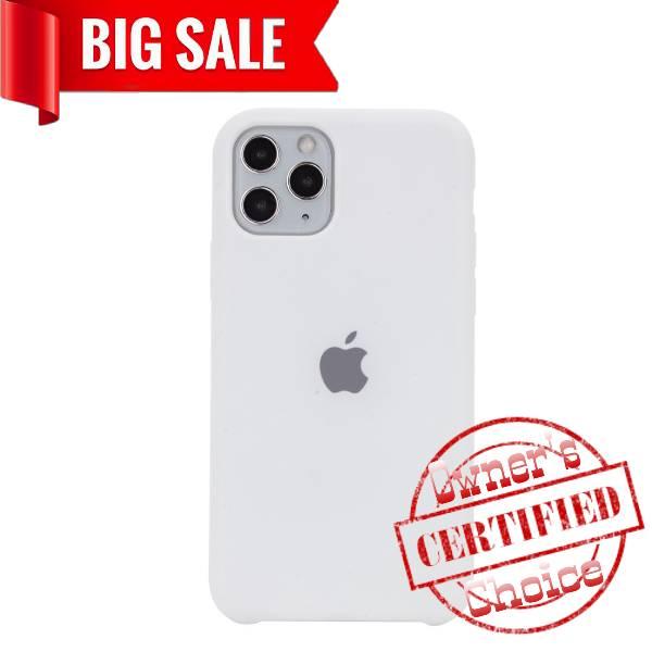 

Чехол для Apple iPhone 11 Pro, белый, Original Soft Case, силикон, White (09