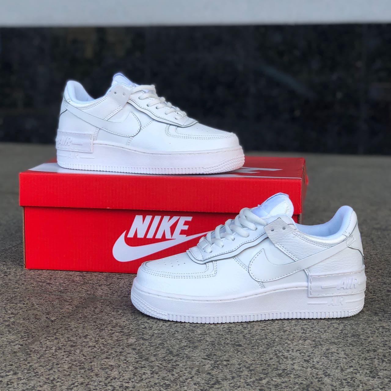 

Мужские кроссовки Nike Air Force Shadow White / Найк Аир Форс Шадоу Белые 43, Белый