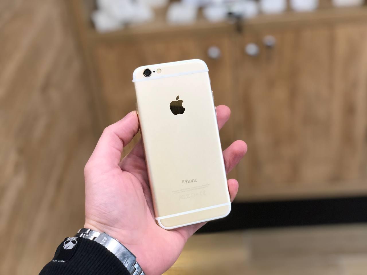 

Apple iPhone 6 16 Gb Neverlock Оригінал б/у з Гарантією, Золотистый