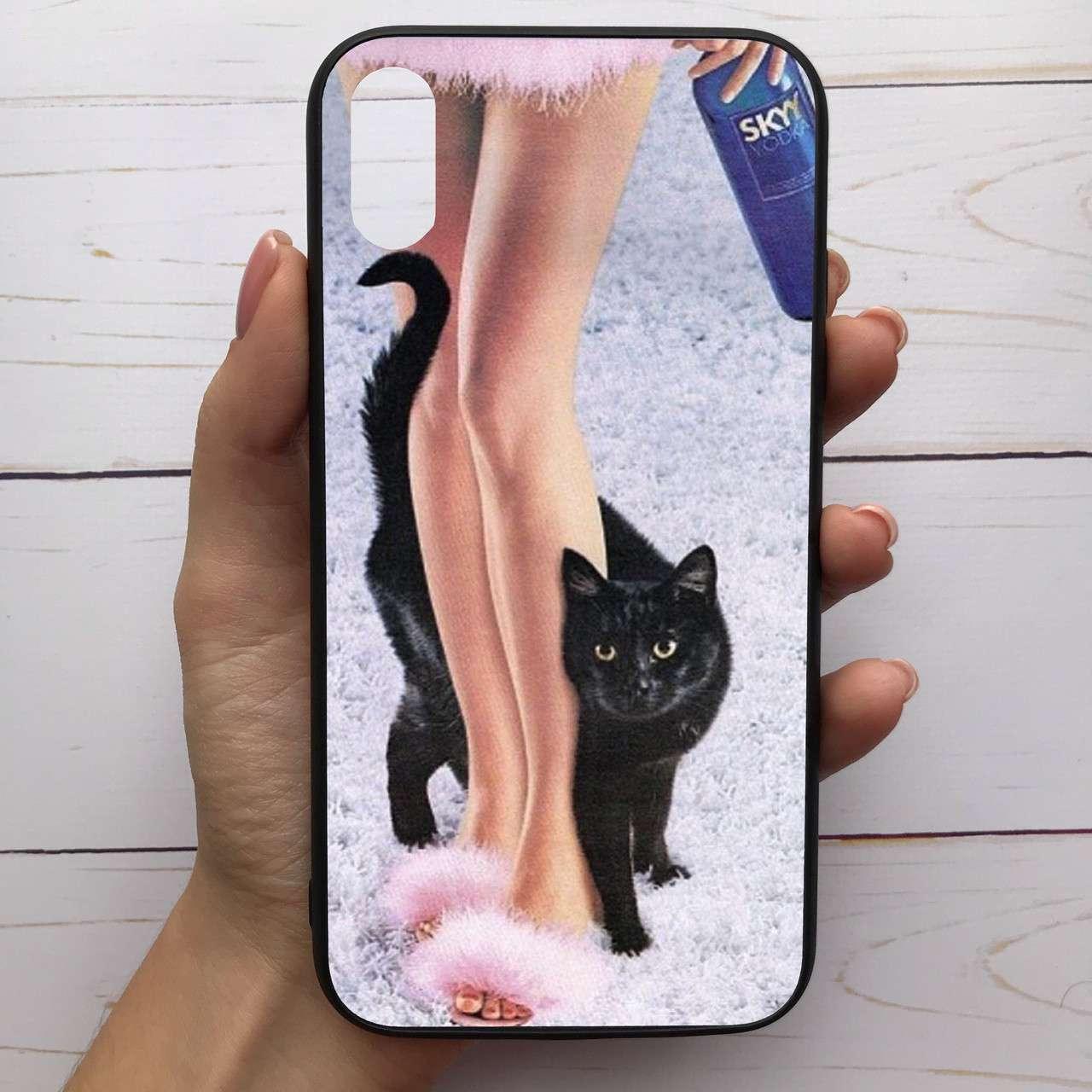 

Чехол Mood для iPhone Xs Max с рисунком Девушка и кот SKL68-286207, Разные цвета