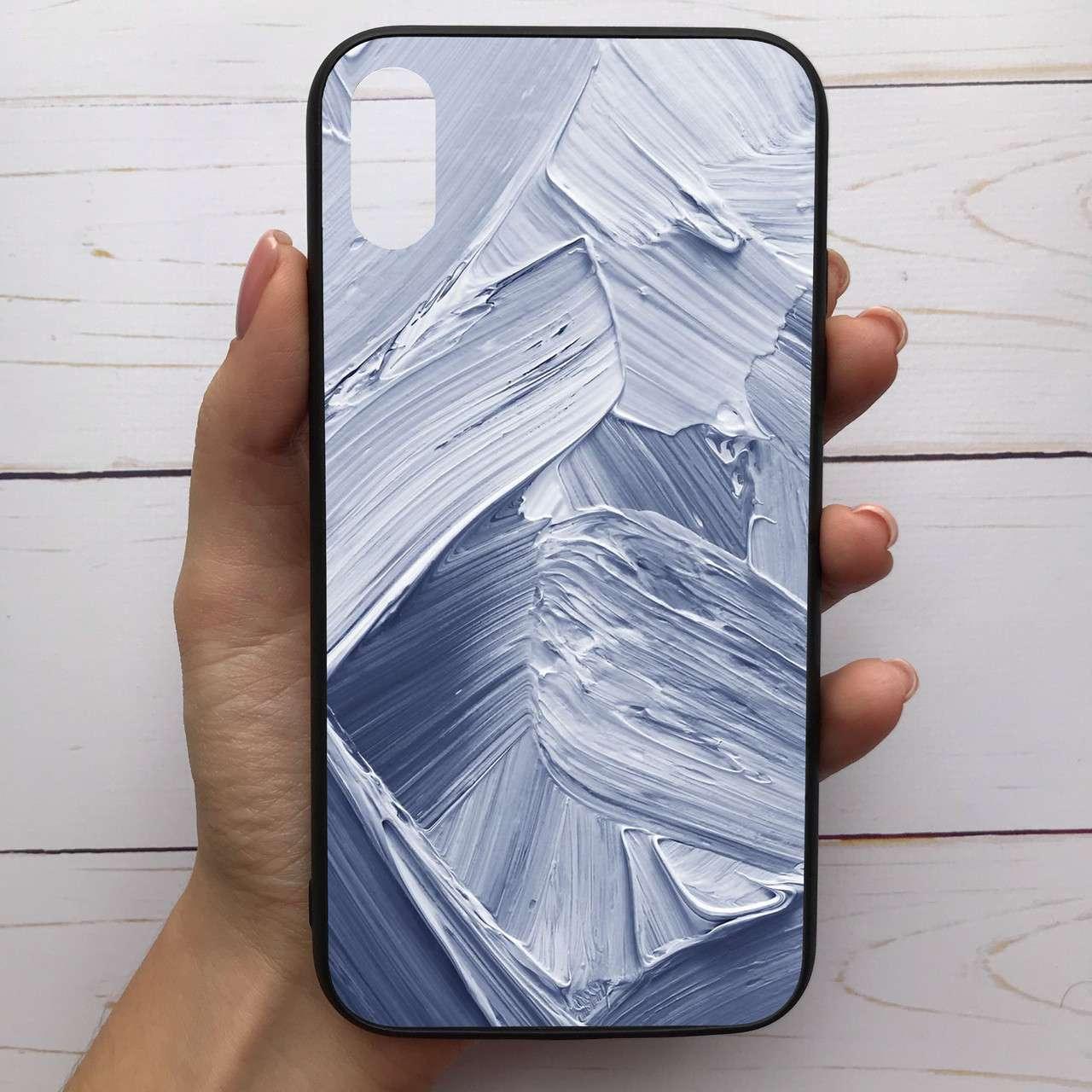 

Чехол Mood для iPhone X/Xs с рисунком Мазки синие SKL68-288300, Разные цвета