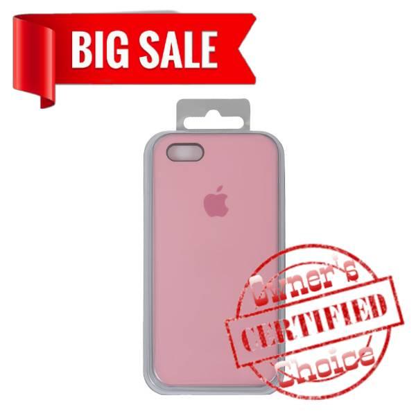 

Чехол для Apple iPhone 5, iPhone 5S, iPhone 5SE, розовый, Original Soft Case, силикон, Light Pink (0