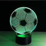 3D светильник, "Мяч",  Подарок любимому мужчине на день рождения, подарок мужу, фото 2