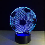 3D светильник, "Мяч",  Подарок любимому мужчине на день рождения, подарок мужу, фото 6