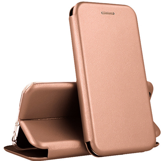 

Чехол книжка для Xiaomi Redmi GO - Flip Magnetic Case (розовое золото)
