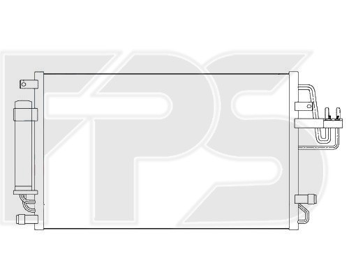 

Радиатор кондиционера Hyundai Tucson '04-13 / Kia Sportage '04-10 (AVA) FP 32 K305