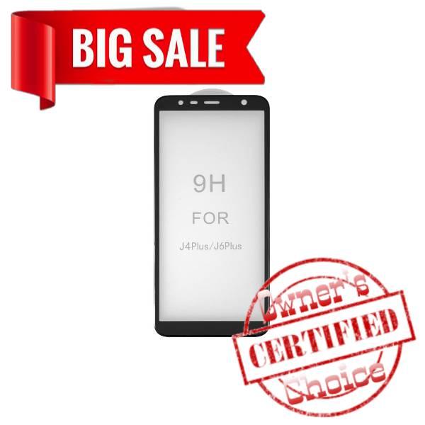 

Захисне скло All Spares для Samsung J415F Galaxy J4+, J610 Galaxy J6+, 5D Full Glue, чорний, шар клею