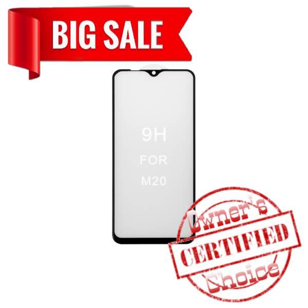 

Захисне скло All Spares для Samsung M205F/DS Galaxy M20, 5D Full Glue, чорний, шар клею нанесений по всій пове