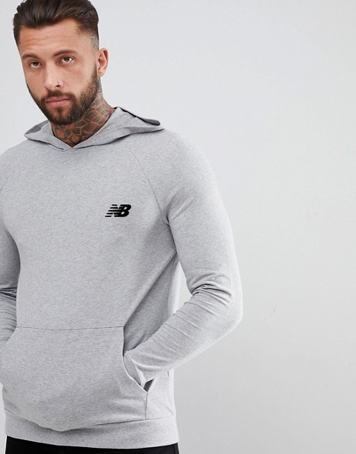 

Мужская кофта кенгуру New Balance (Нью беленс) серая, Серый