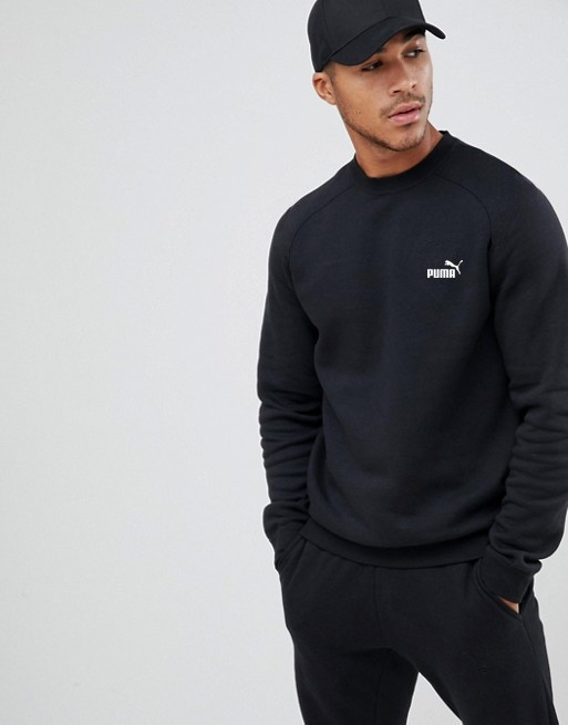 

Мужская спортивная кофта свитшот, толстовка Puma (Пума) черная S, Черный