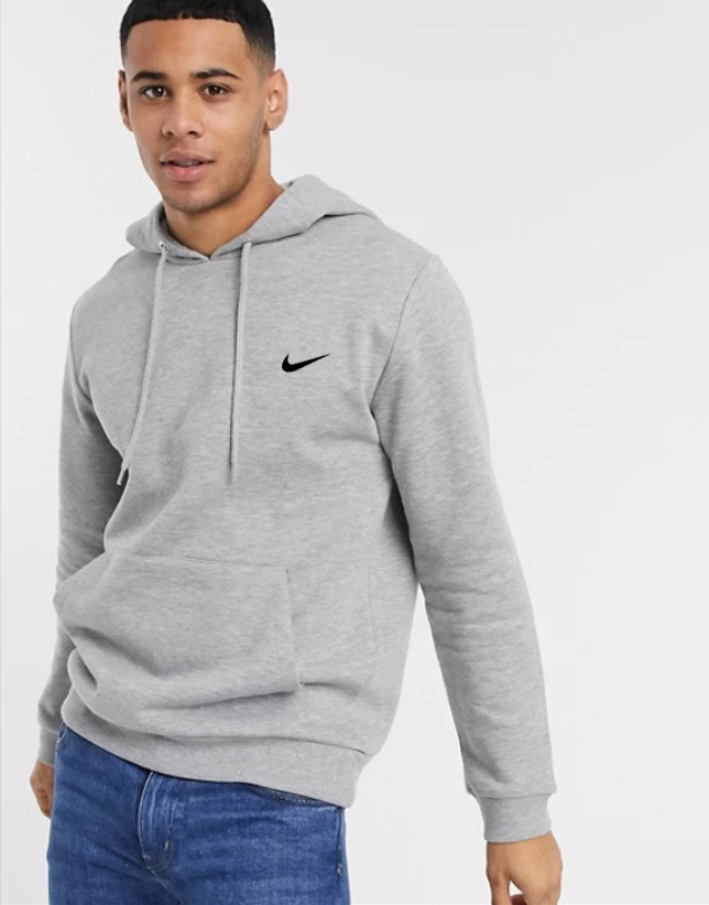 

Мужская спортивная кофта кенгуру, толстовка Nike (Найк) серая, Серый