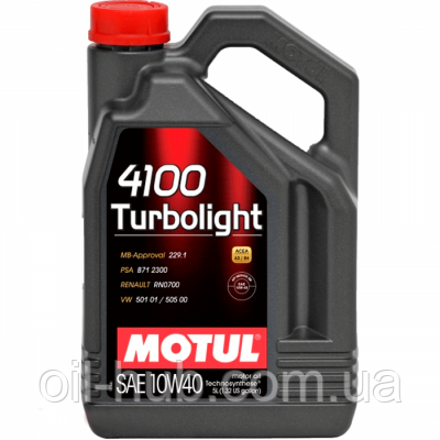 

Моторное масло Motull 4100 Turbolight 10W-40 5л