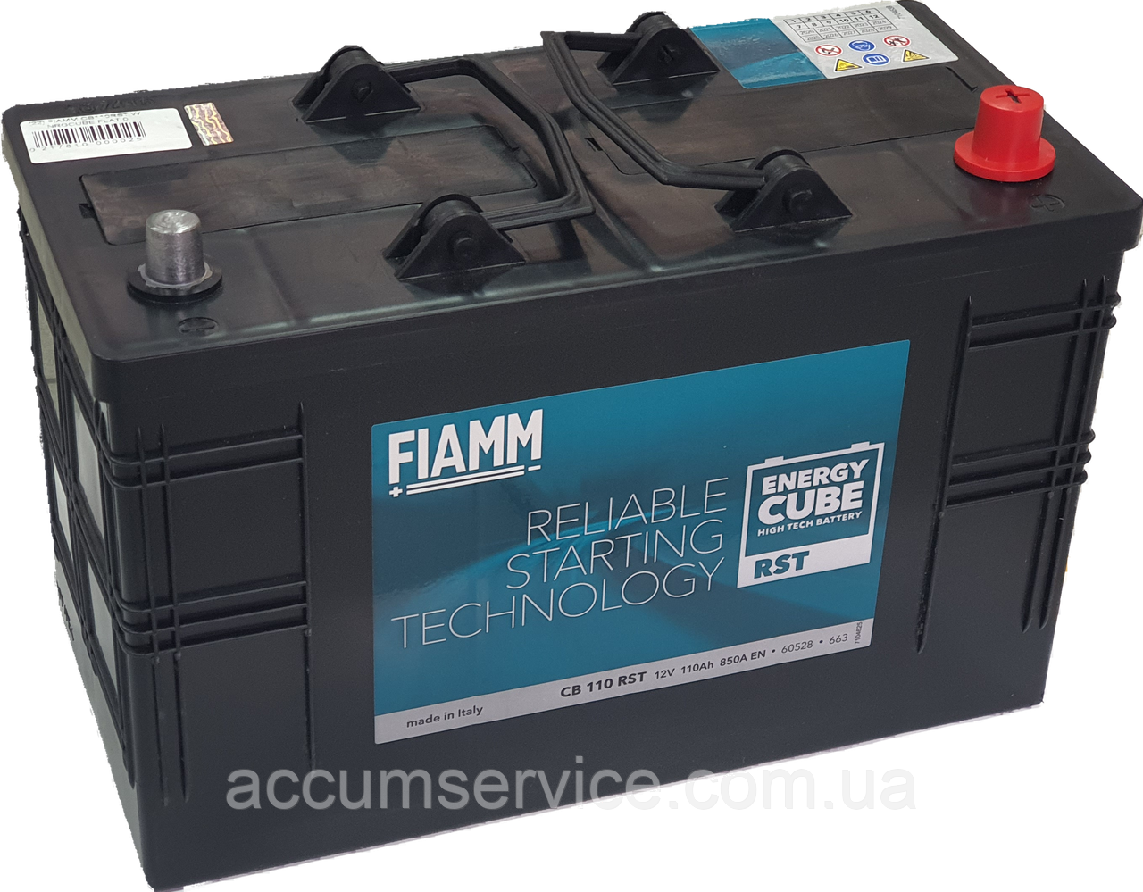 

Акумулятор FIAMM CB110RST W NRGCUBE FLAT 0