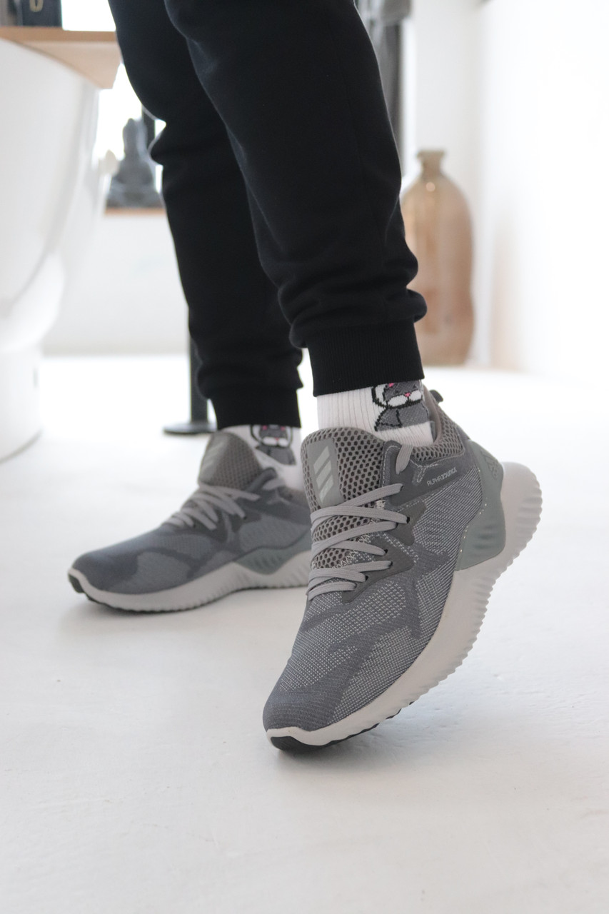 

Кроссовки Adidas Alphabounce Instinct Grey Адидас Альфабаунс Инстинкт Серые (41,43,44,45) 45