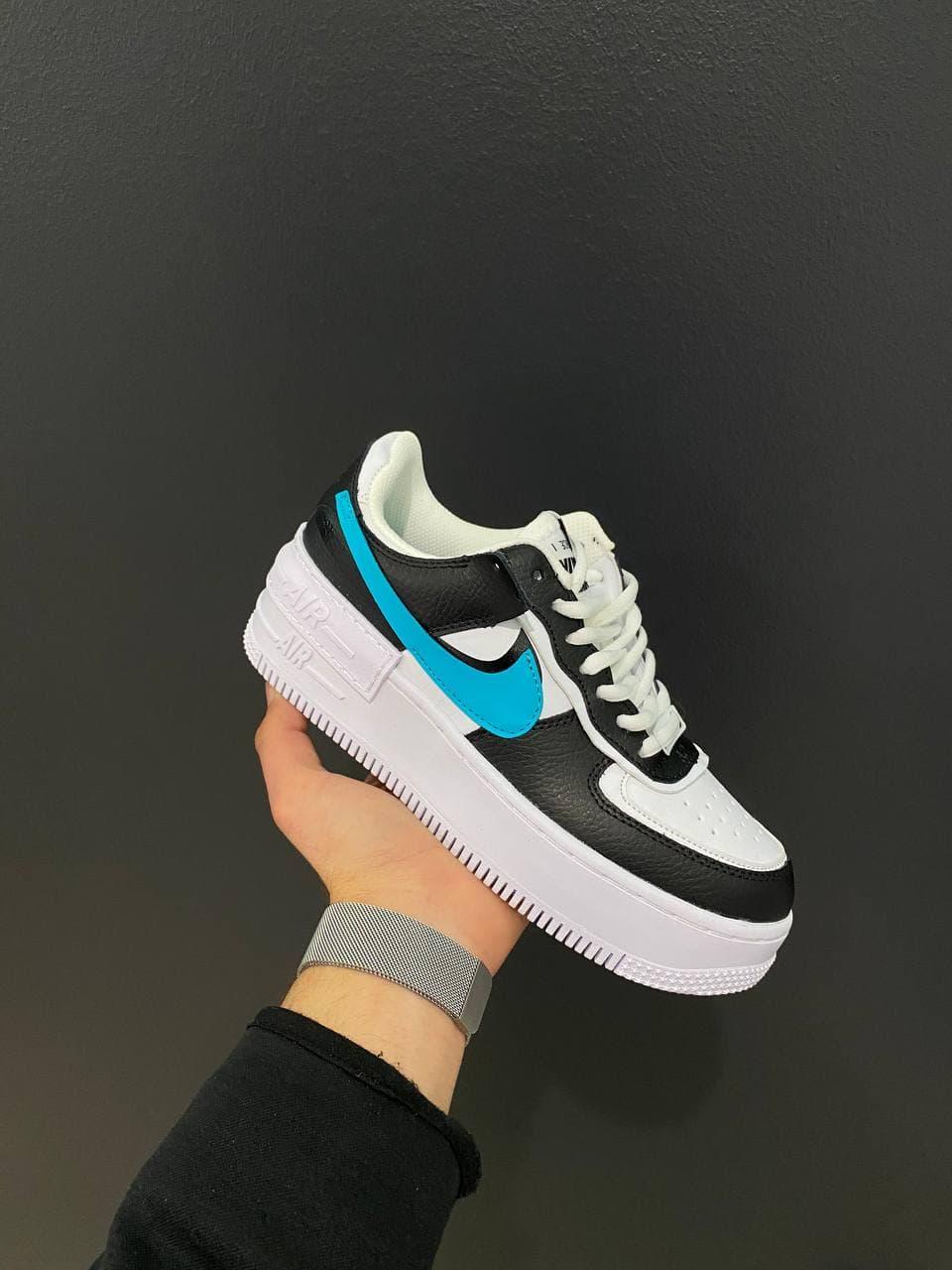 

Женские кроссовки Nike Air Force Shadow Aurora White Black / Найк Аир Форс Шадоу Черные Белые 39, Разные цвета