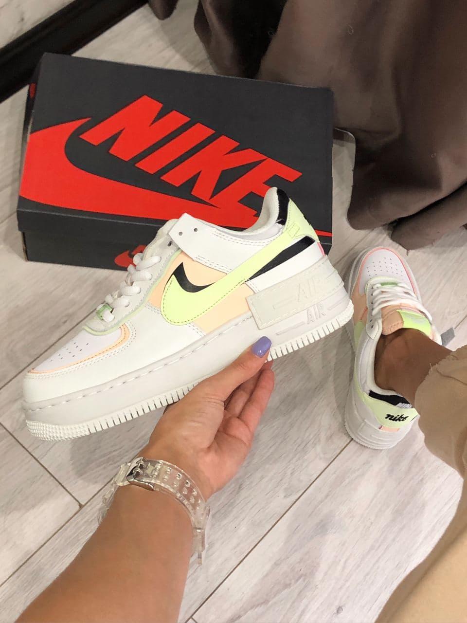 

Женские кроссовки Nike Air Force Shadow White / Найк Аир Форс Шадоу Белые 38, Белый