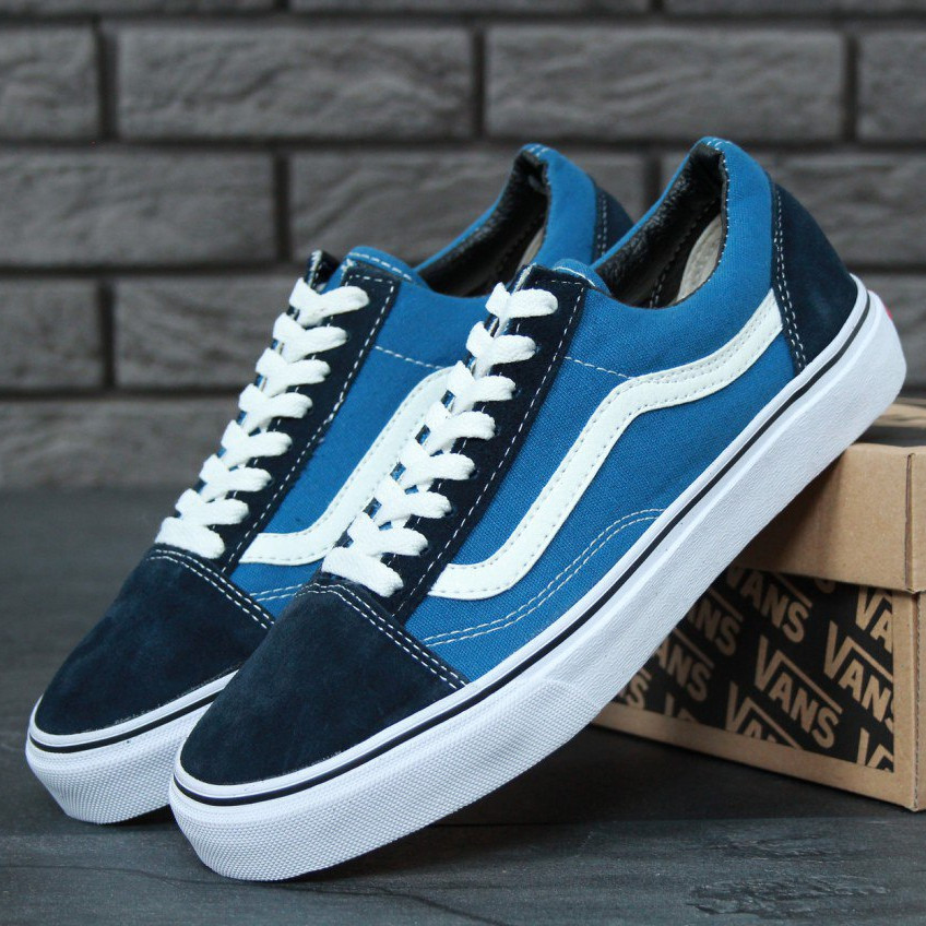 

Мужские кеды в стиле Vans Old Skool, синий, белый, Камбоджа 44, Разные цвета