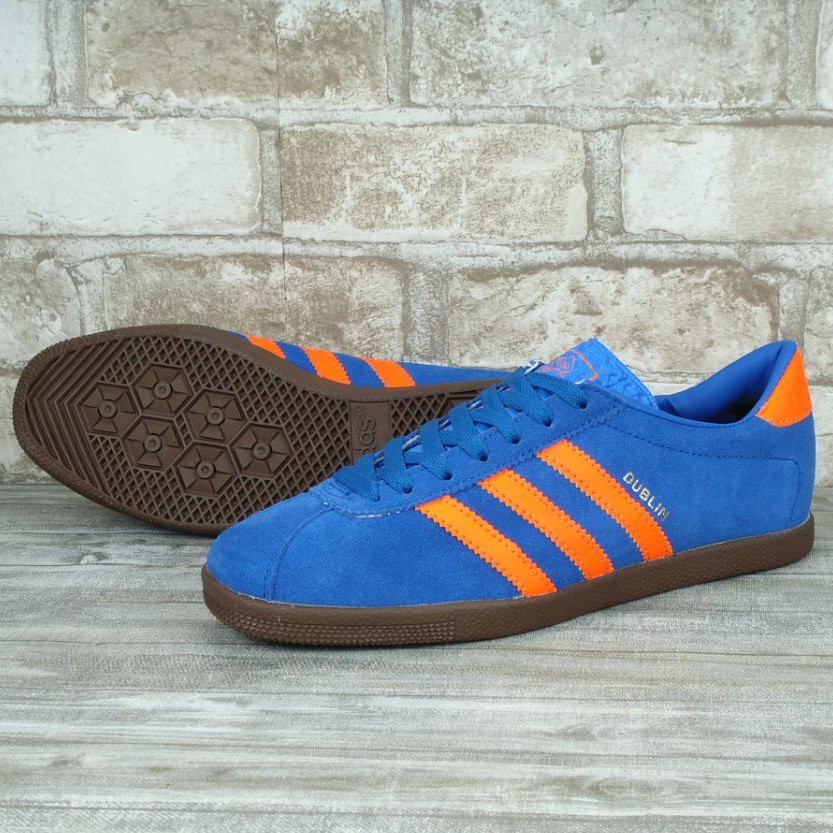 

Мужские кроссовки в стиле Adidas Dublin, синий, оранжевый, Вьетнам 41