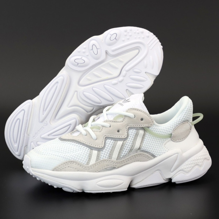 

Мужские кроссовки в стиле Adidas Ozweego, белый, серый, рефлектив, Вьетнам 43