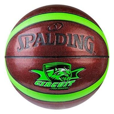 

Мяч баскетбольный Spalding 7 PU неон Circuit зеленый SKL11-282482