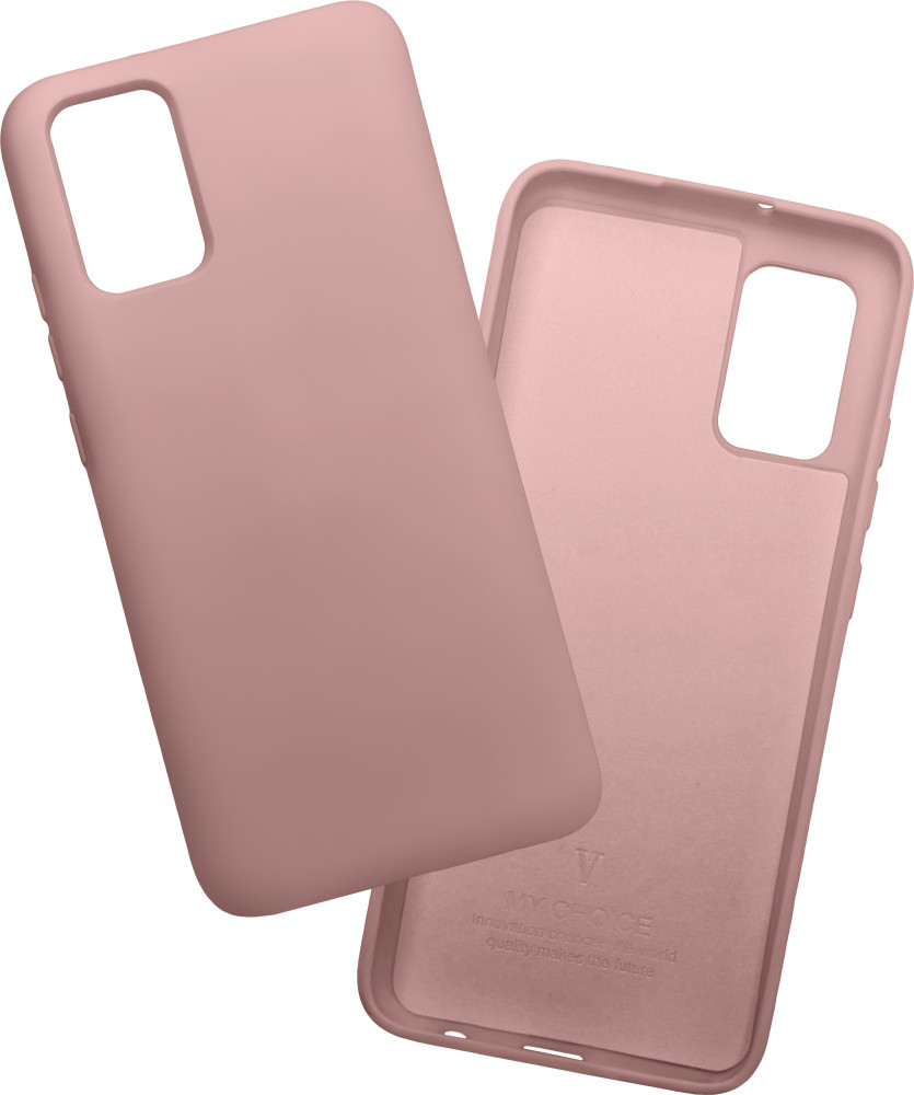 

Silicone case Samsung Galaxy A31 A315 (с микрофиброй) Пудровый