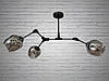 Люстра в стилі Loft Diasha - "Молекула" чорна на 3 лампи, 881-3