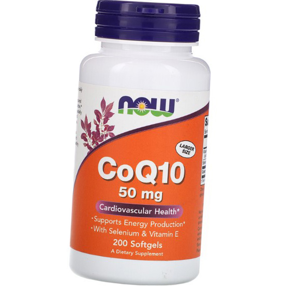 

Коэнзим Q10 NOW Foods CoQ10 50 mg 200 капс Кофермент