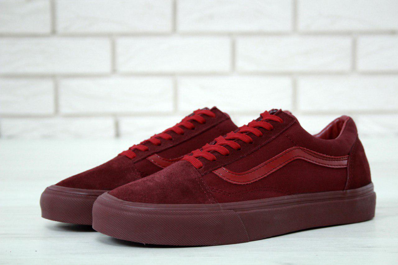 

Мужские бордовые кеды Vans Old Skool Кроссовки, 41, Весна/Лето, Бордовый