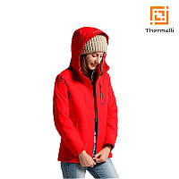 Жіноча куртка з підігрівом Thermalli Pila (червоний, M)