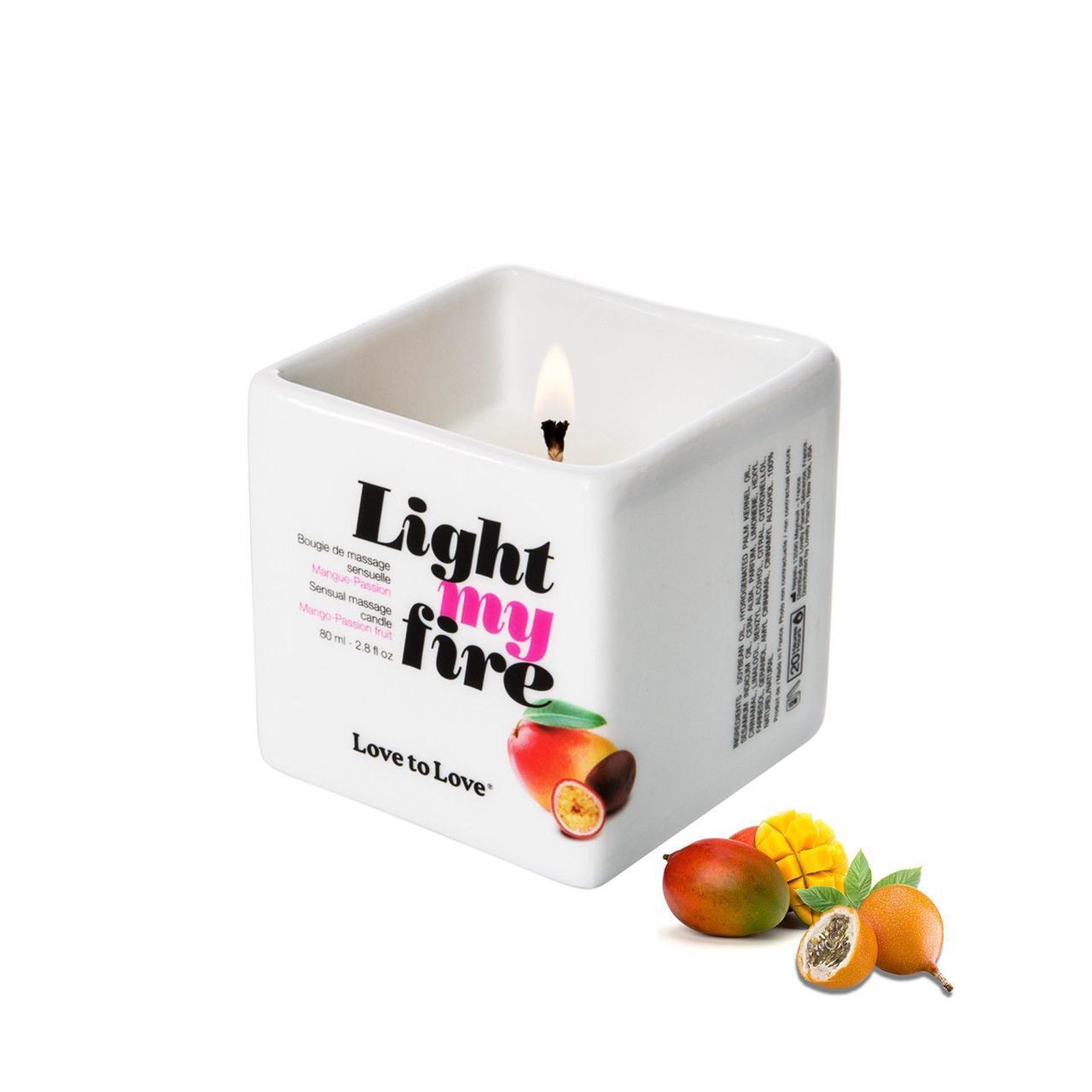 

Массажная свеча Love To Love LIGHT MY FIRE Mango 80 мл