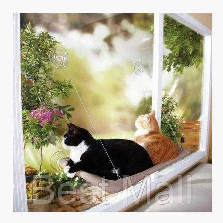 

Віконна лежанка для кота, ліжко Sunny Seat Window Cat Bed для котів, кішок