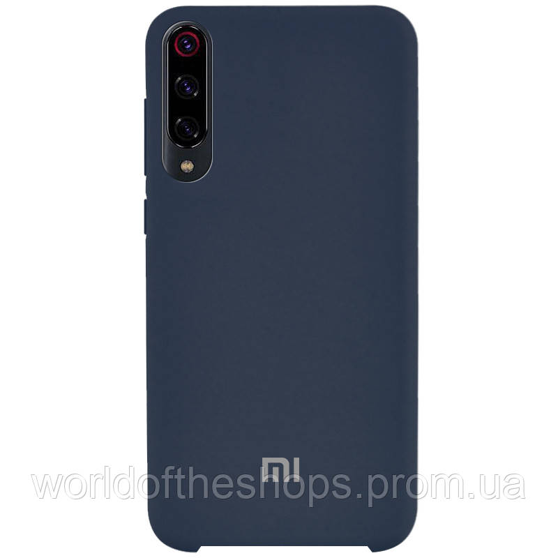 

Чехол Silicone Cover (AA) для Xiaomi Mi 9 Pro, Синий / midnight blue