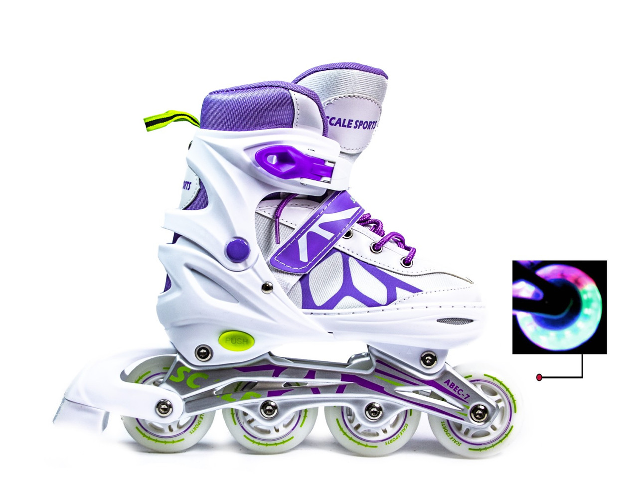 

Ролики Scale Sports размер 34-37 White-Violet, Бело-фиолетовый