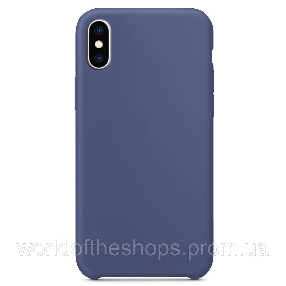 

Чехол Silicone Case without Logo (AA) для Apple iPhone X / XS (5.8"), Синий / aqua blue