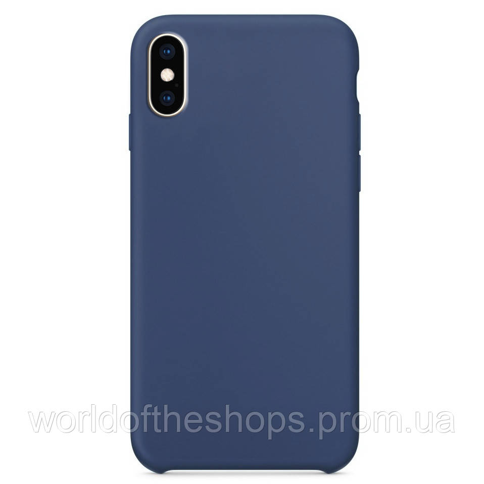 

Чехол Silicone Case without Logo (AA) для Apple iPhone XS Max (6.5"), Синий / blue cobalt