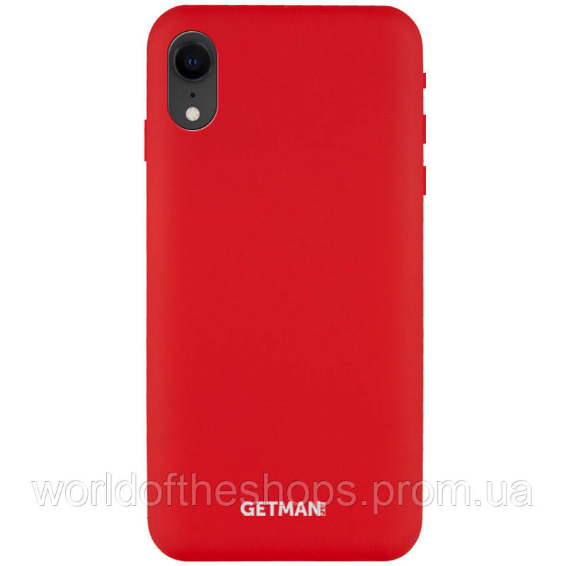 

Чехол Silicone Case GETMAN for Magnet для Apple iPhone XR (6.1"), Красный / red