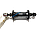 Передня втулка Shimano Altus HB-RM40, 36H, V-brake, під ексцентрик, чорна, фото 2