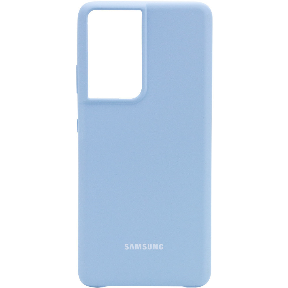 

Чехол Silicone Cover (AA) для Samsung Galaxy S21 Ultra, Голубой / lilac blue