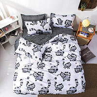 Комплект постельного белья Drawn cats (двуспальный-евро), фото 1
