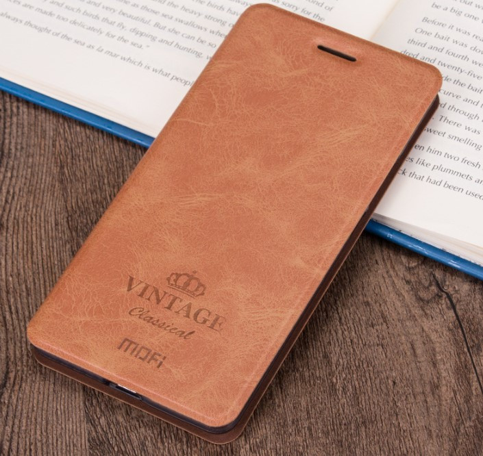 

Чехол-книжка MOFI Vintage Series для Xiaomi Redmi Note 8 brown, Коричневый