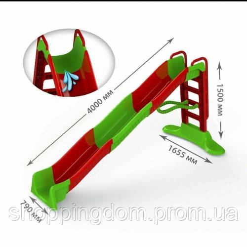 

Горка Мега 400см, красно- зеленая, в кор. 173*81*77см, ТМ Долони, Украина (1шт) (01450/3