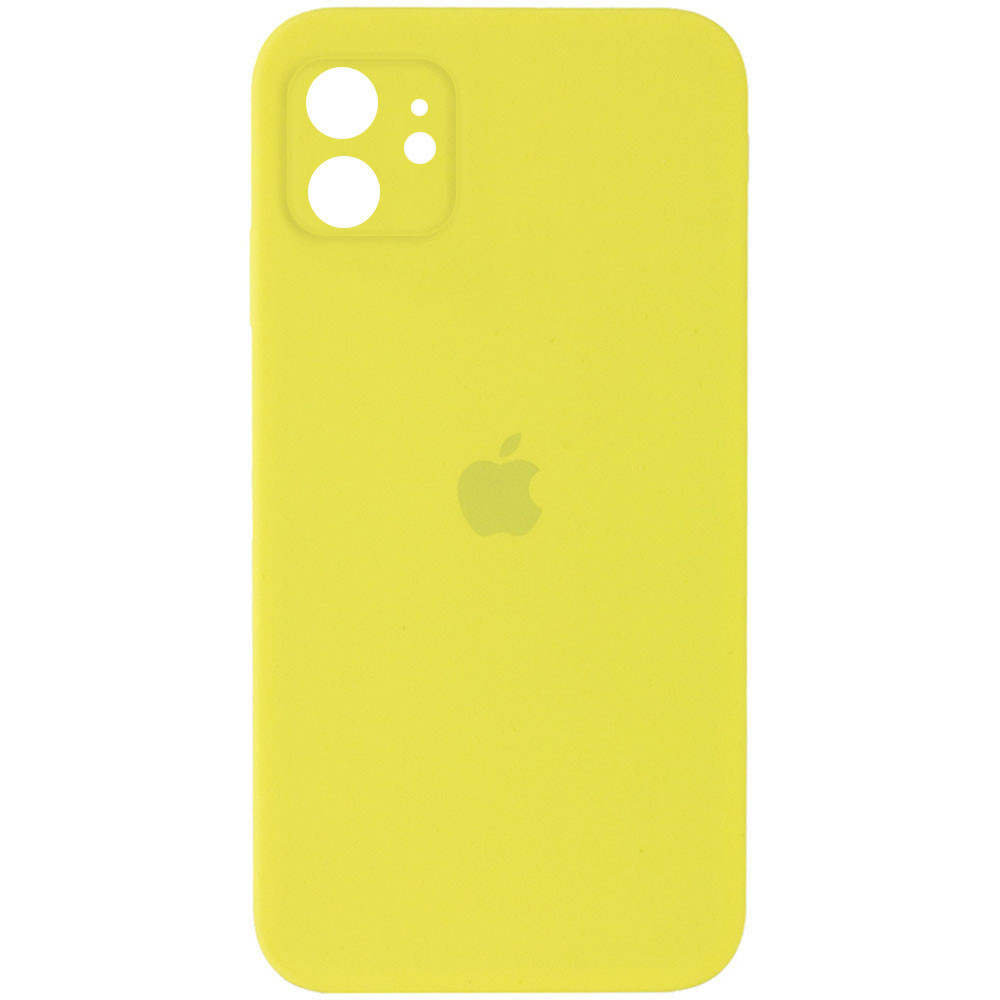 

Чехол Silicone Case Square Full Camera Protective (AA) для Apple iPhone 11 (6.1, Желтый / bright yellow