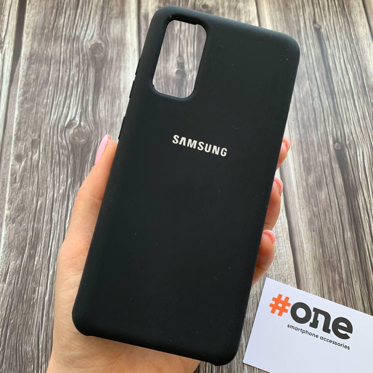 

Чехол для Samsung Galaxy S20 Silicone Case с бархатом силиконовый чехол на самсунг с20 черный