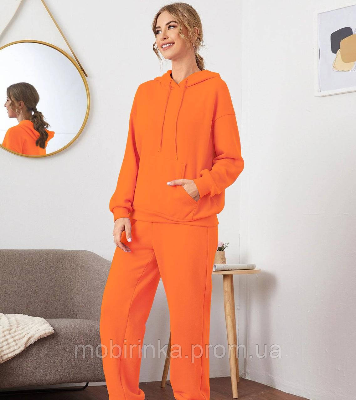 

Костюм жіночий спортивний утеплений 2 в 1 Basic orange Berni Fashion (M