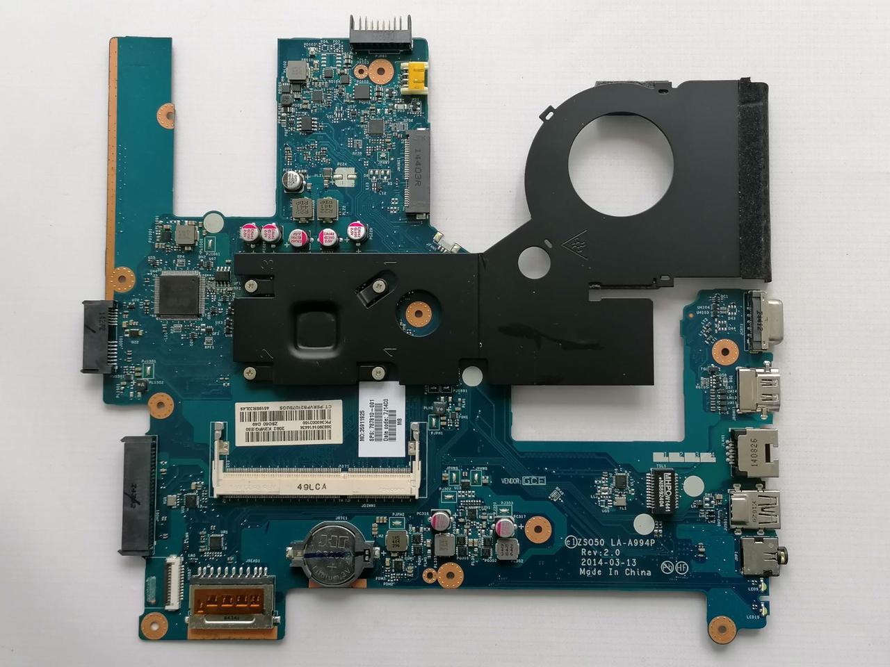 Материнська плата для HP 250 G3, 255 G3, 15-G, 15-H, 15-R, 15-T, 15-Z - LA-A994P / 787810-001 - N2840