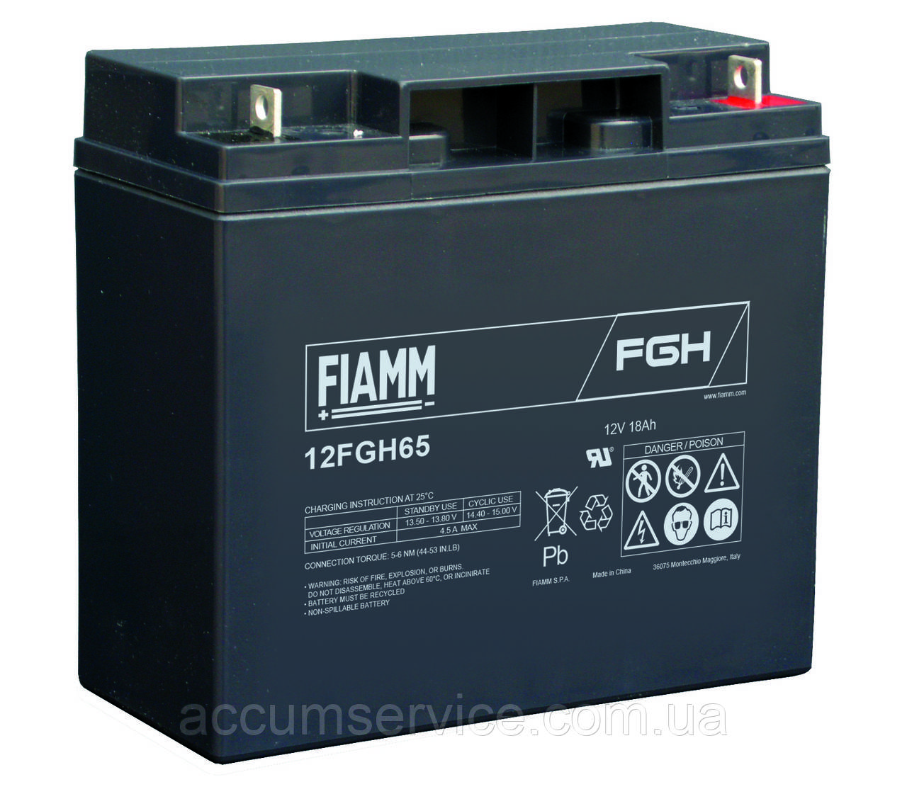 

Акумулятор FIAMM 12FGH65 - 12V 18Ah