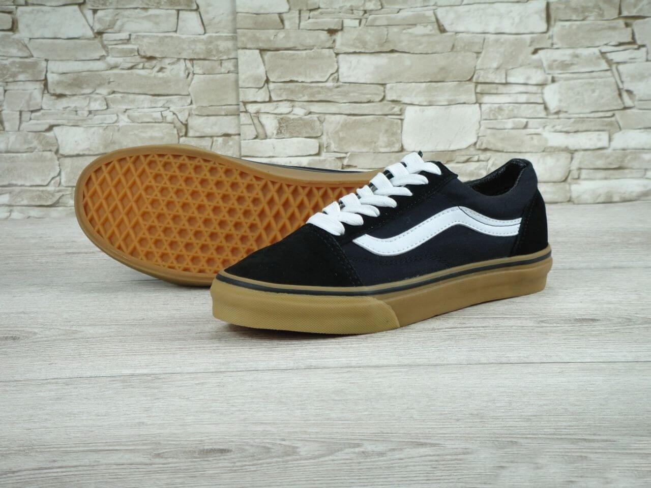 

Кеды Vans Old Skool Black White Gum 36, Черный