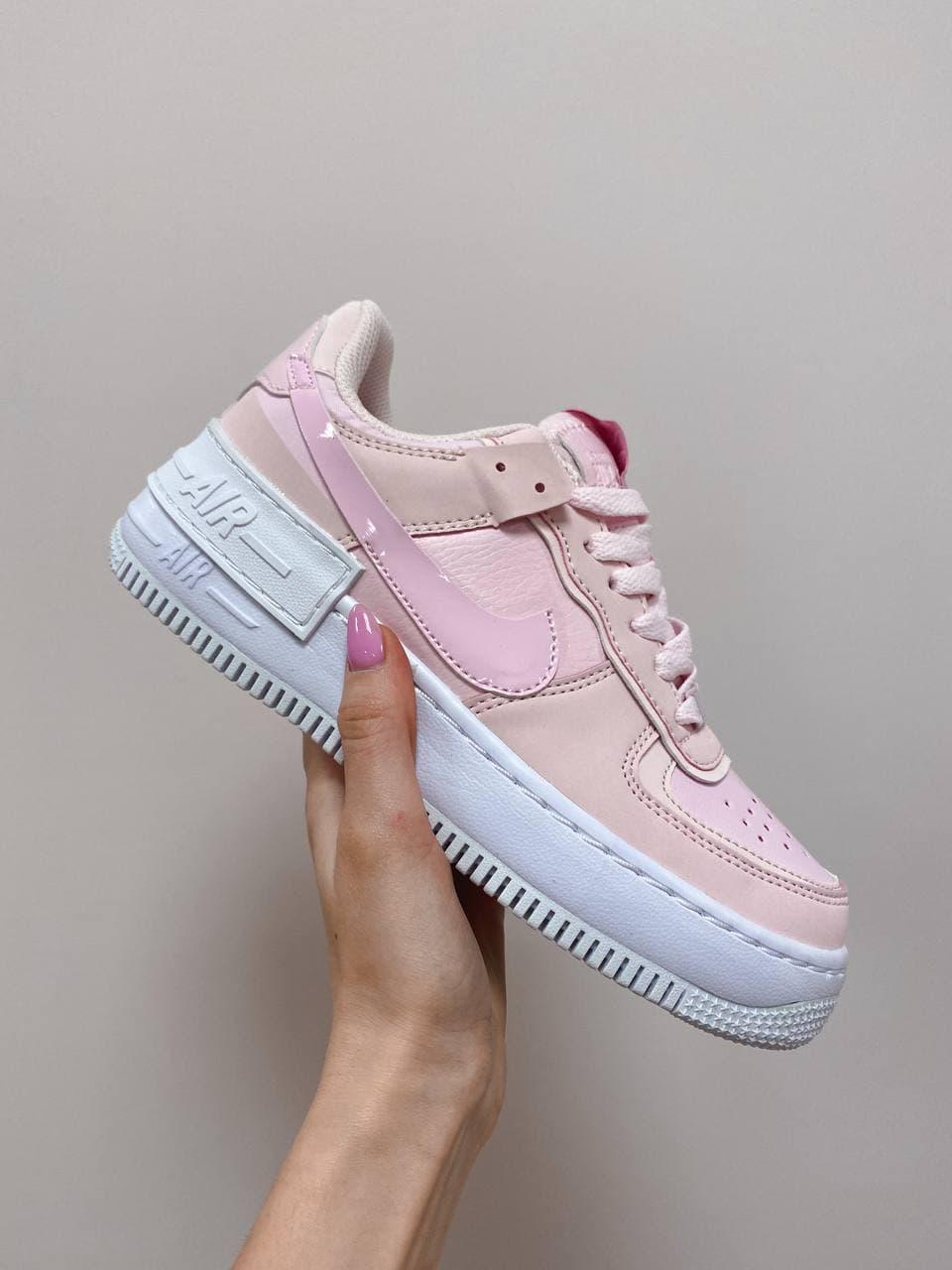 

Женские кроссовки Nike Air Force Shadow Pink White / Найк Аир Форс Шадоу Розовые Белые 37, Розовый